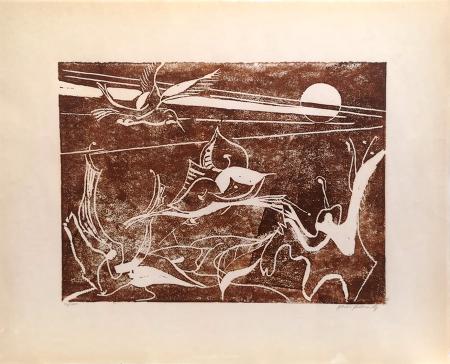Art work by firma Illeggibile Composizione - lithography paper 
